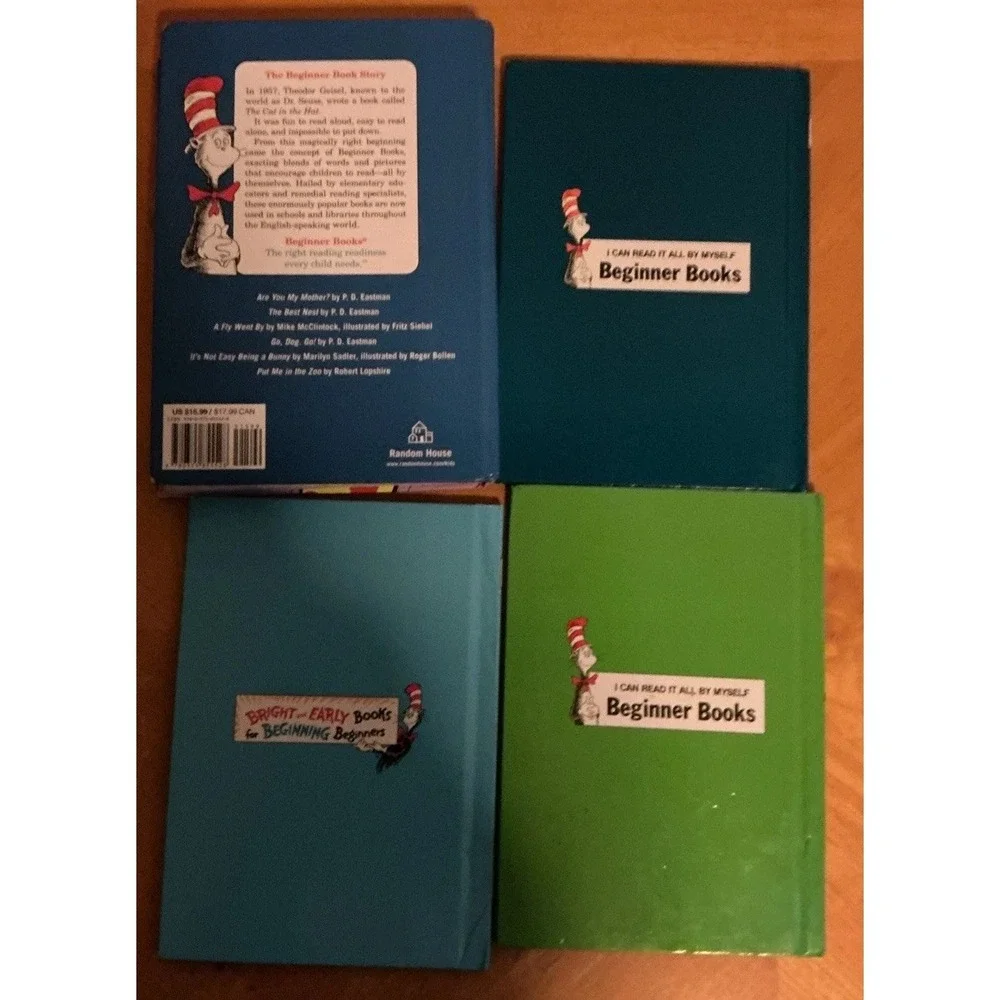 Lot Of 4 Dr Seuss book Hardcover Books The big Blue book For Beginner Books More